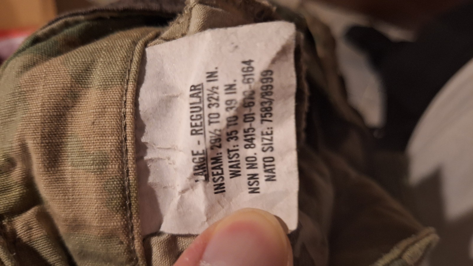 US Army OCP Hot Weather (IHWCU) ACU Jacket and Pants, Large - Regular