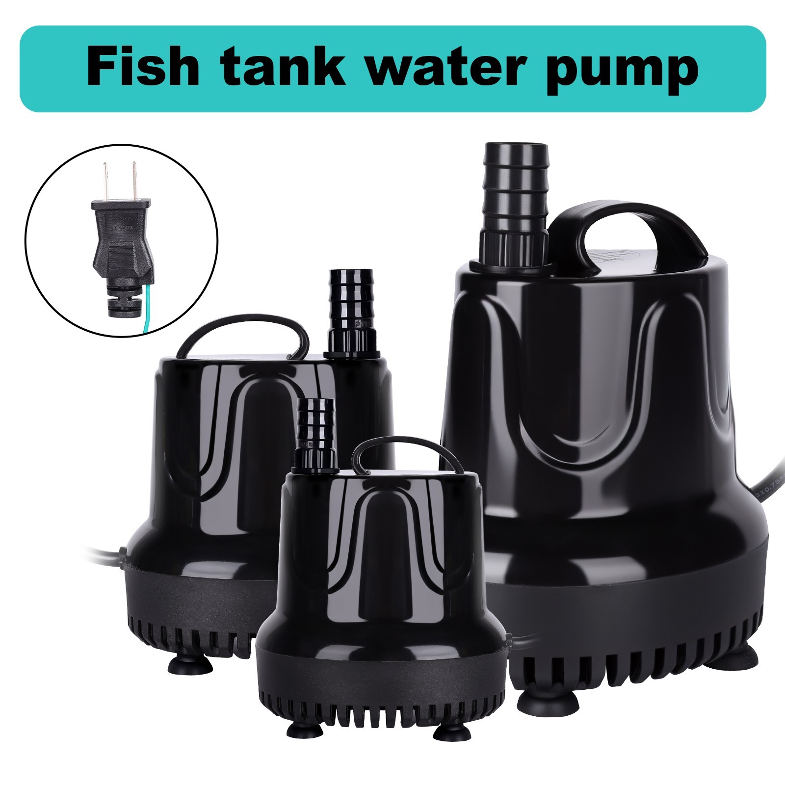 hygger  215-1060GPH Water Pump Hydroponics Pond Fountain Aquariums Submersible