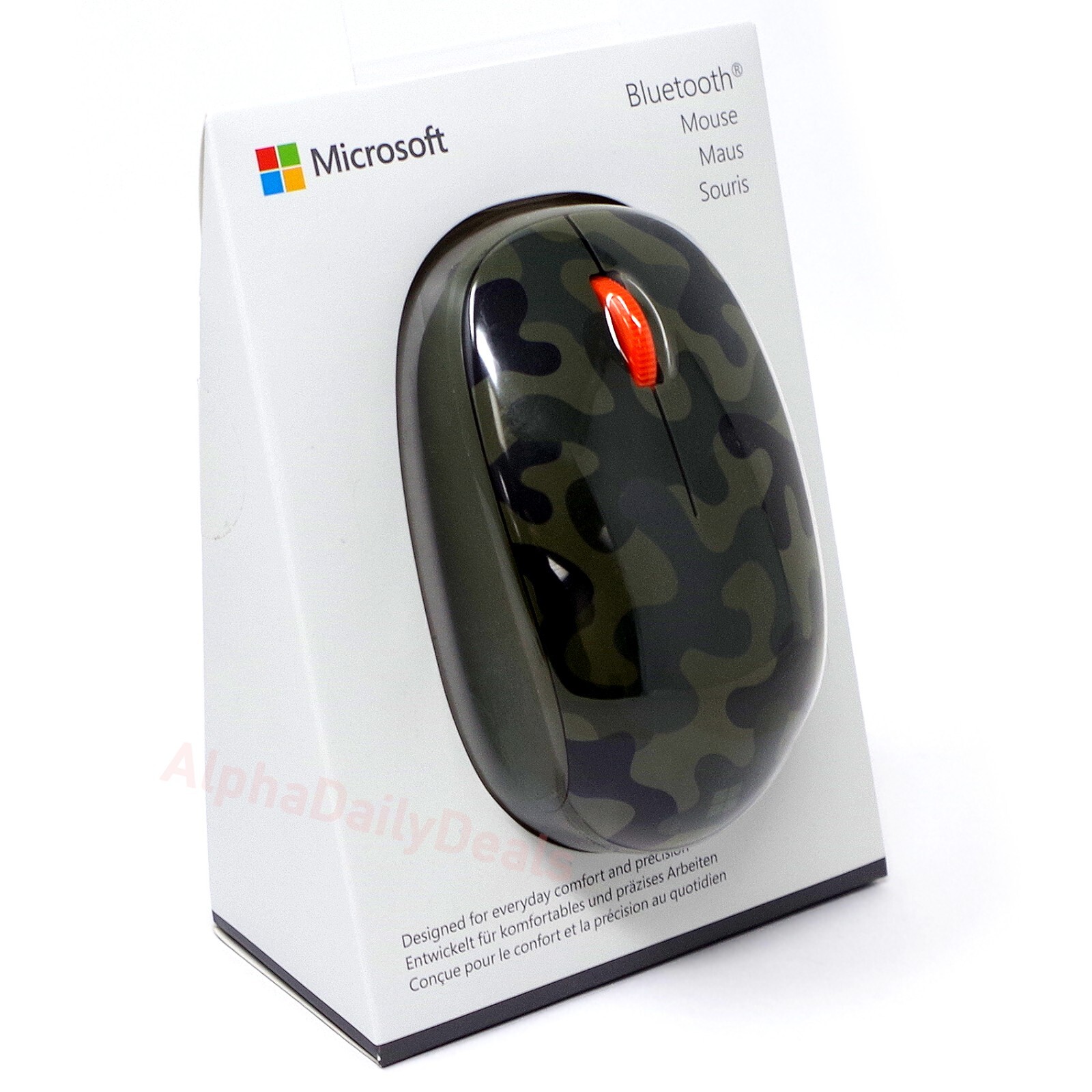 NEW Microsoft Wireless Bluetooth Optical Mouse Forest Camo Laptop PC Windows
