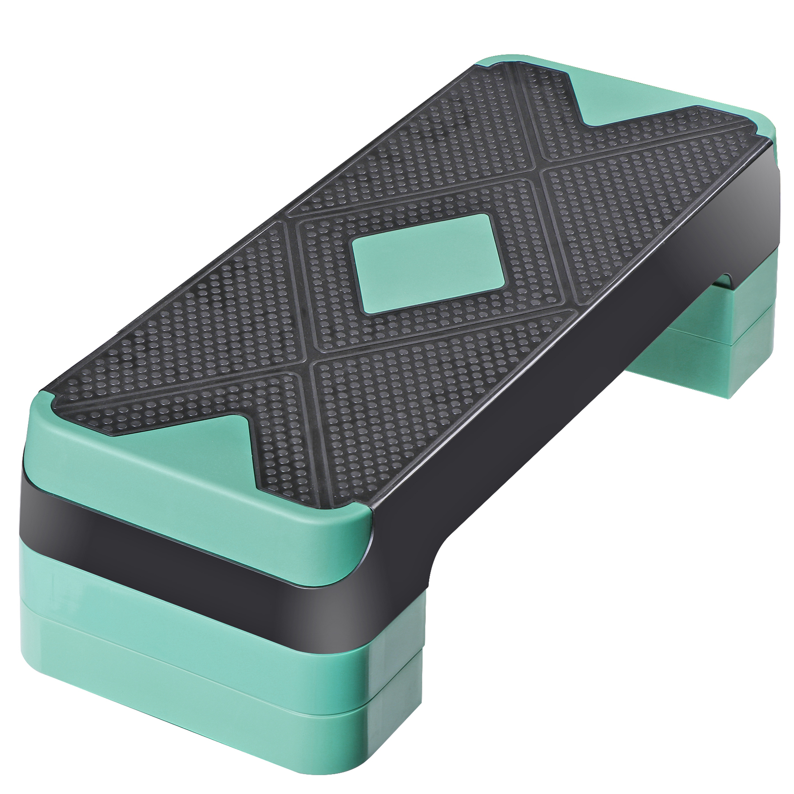 27" Adjustable Workout Aerobic Stepper Trainer Workout W/ 4 Riser 4 Colors