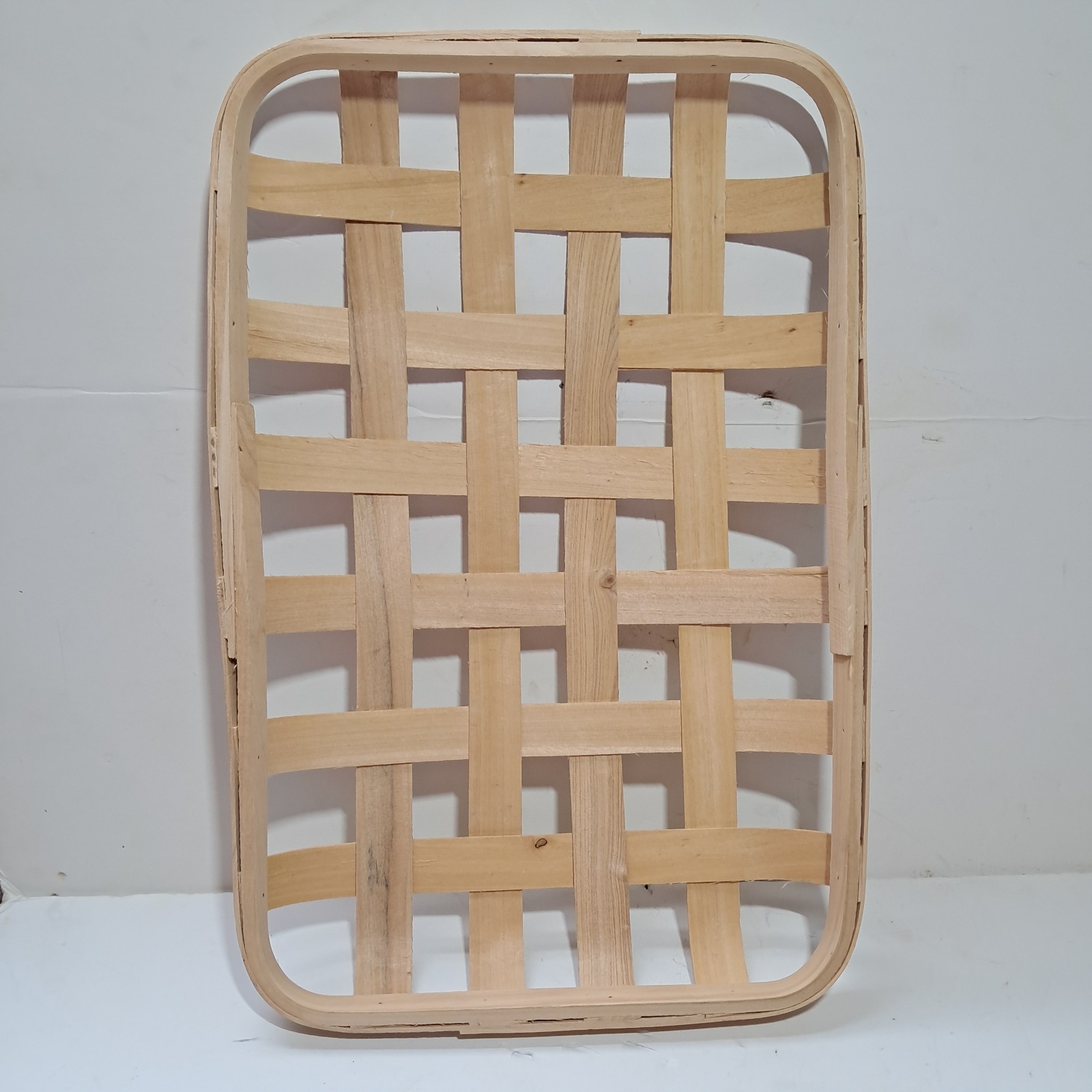 Wood Woven Decorative Shallow Basket Decorative Wall And Craft Decor