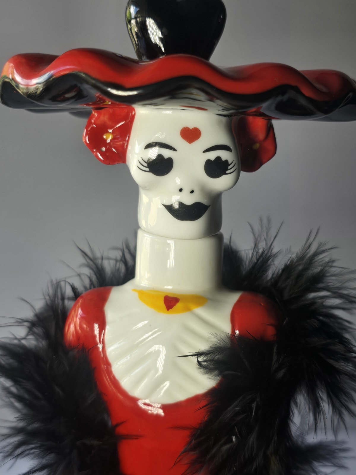 Doña Celia Tequila Catrina Ceramic Bottle Día de Muertos Empty Rare