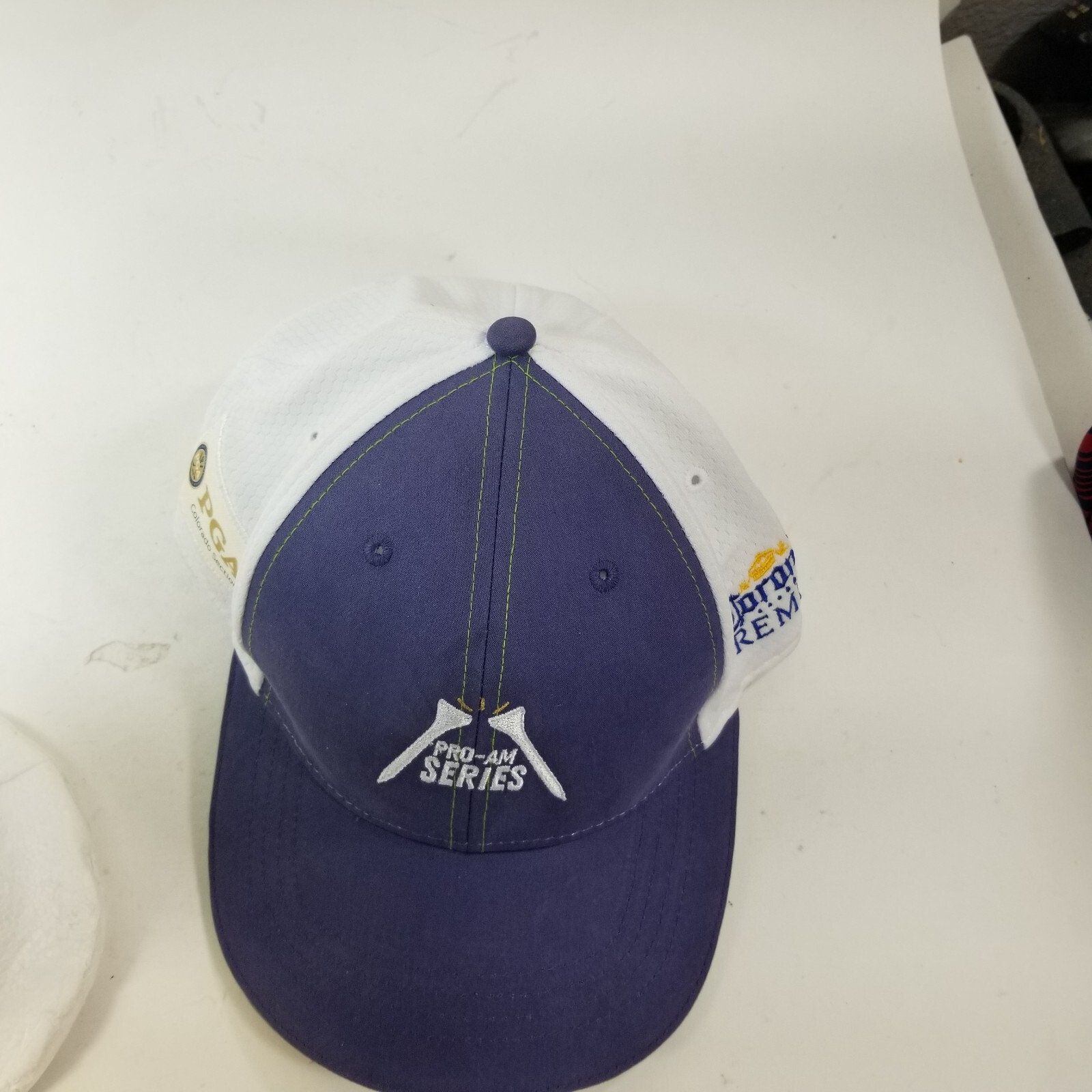 PGA Pro Am Series Hat Cap Corona Premier Golf Mid Fit Strapback Adjustable
