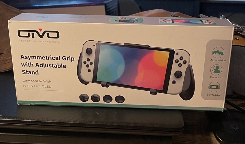 OVIO Ergonomic Hand grip with￼stand Handheld Gamepad ￼ G