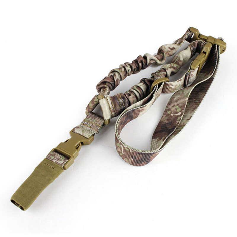 WST Tactical Single Point Sling Bungee Adjustable Quick Hook Rifle Sling Hunting
