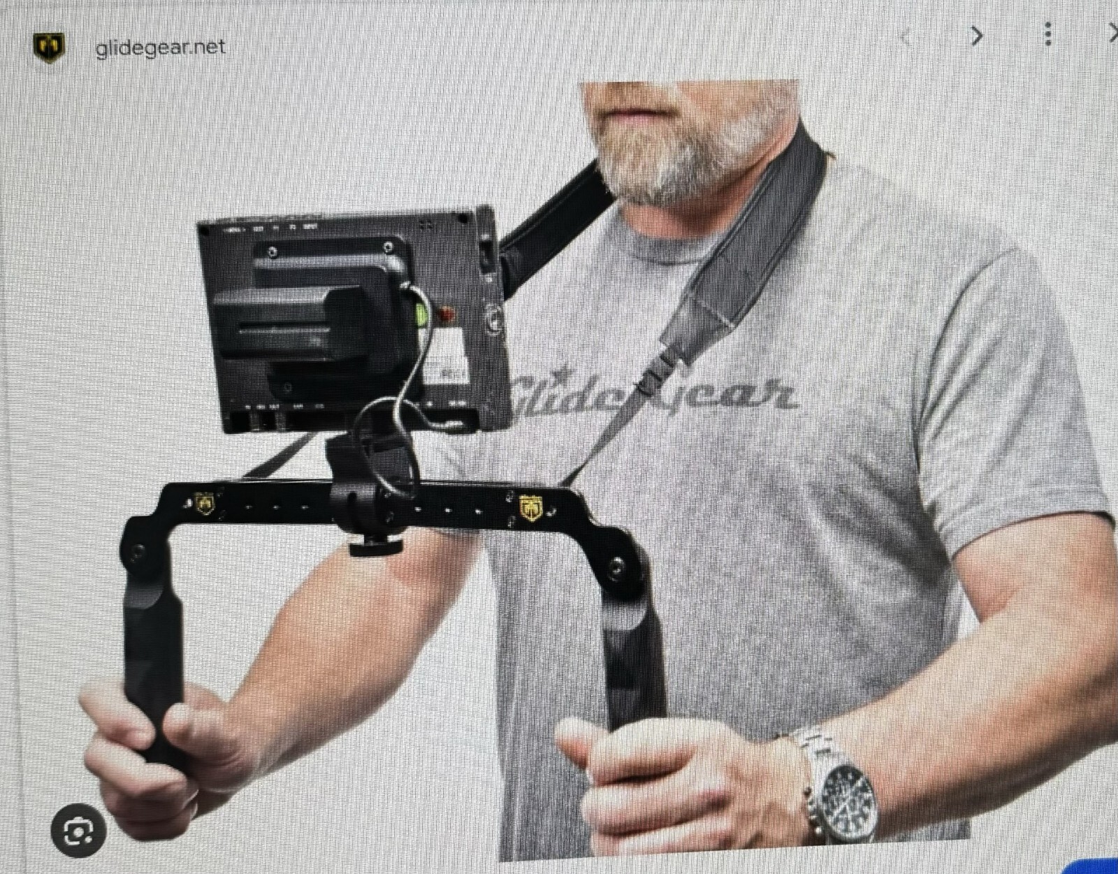 Glide Gear TB 500 Dual Handle Video Camera Field Monitor Stand Mount Rig