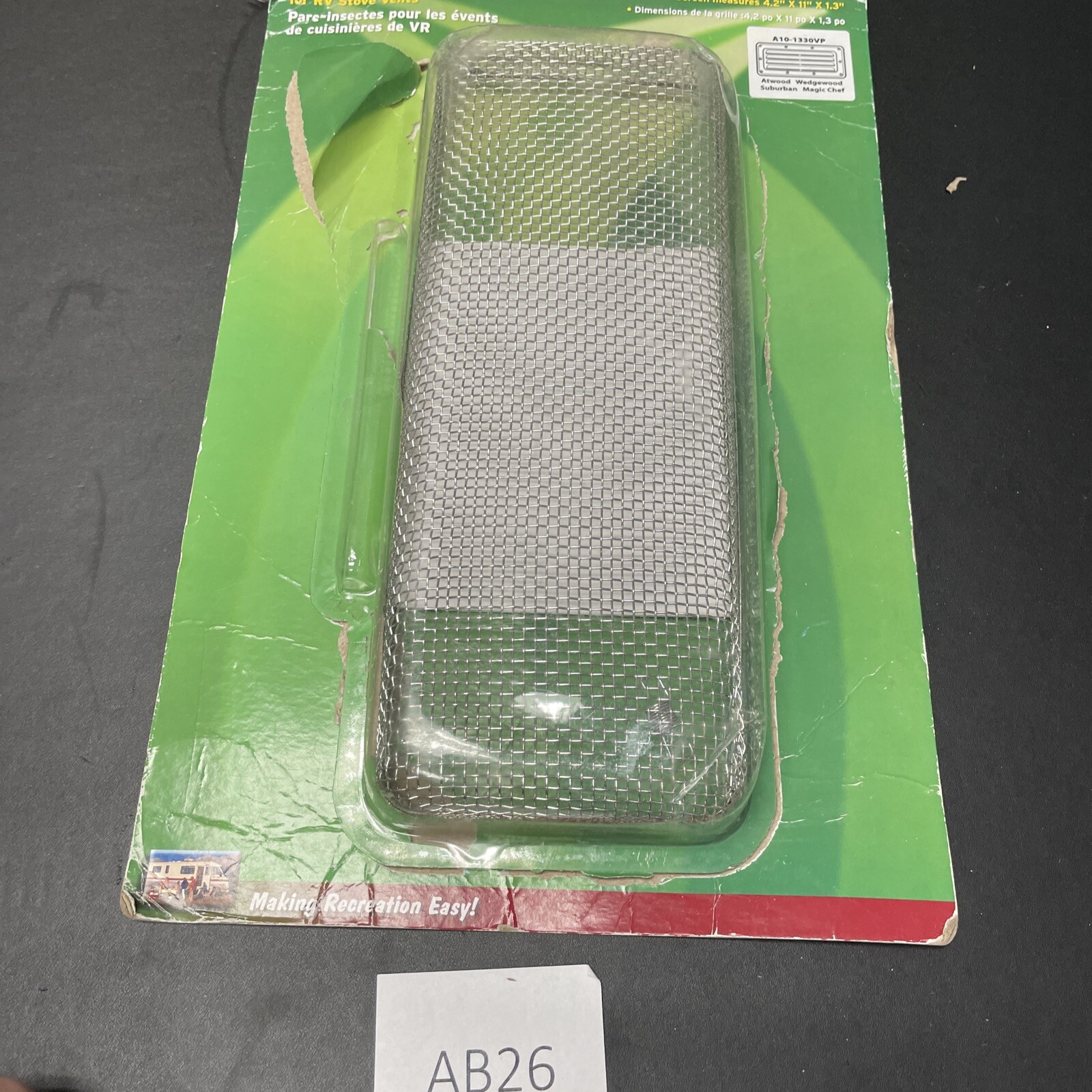 Valterra A10-1330VP Bug Screen for RV Stove Fits Most Louvered Range Vents