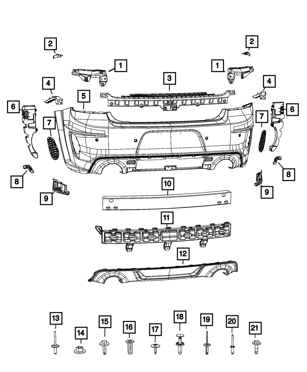 Genuine Mopar Blind Spot Module Bracket Right 68571672AA