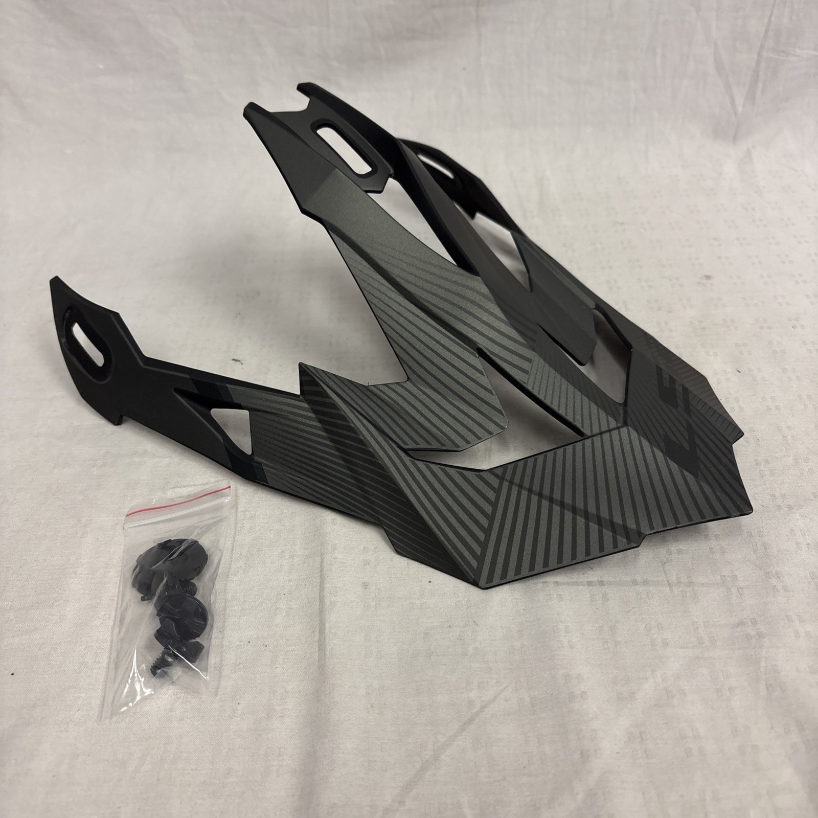 LS2 Subverter Helmet Replacement Visor Peak Ray Matte Black/Gray