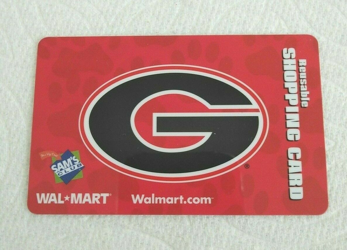 Walmart University of Georgia Collectible Reusable Shopping Card