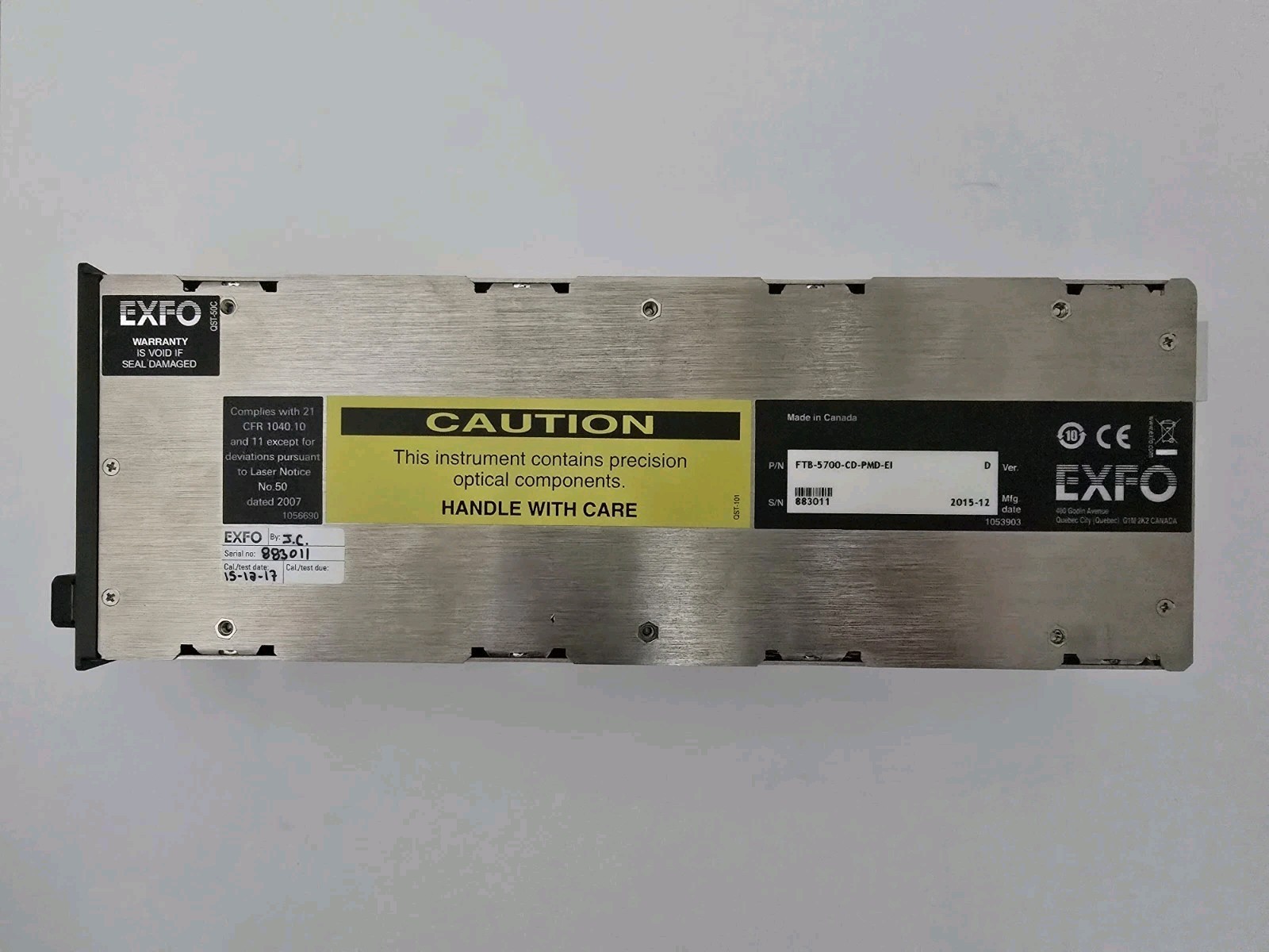 EXFO FTB 4 PRO FTB 5700 CD PMD Single Ended Dispersion Analyzer FTB-5700-CD-PMD