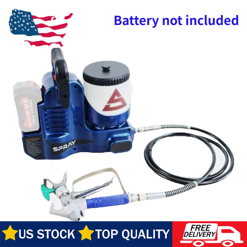 For Makita Airless Paint Sprayer Sprayer for Wall Paints Varnishes 18-21VBatteJQ