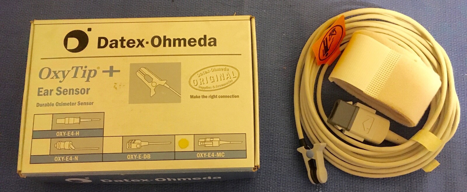 Datex-Ohmeda OXY-E4-MC spo2 ear sensor for GE and Datex monitors. New in box.