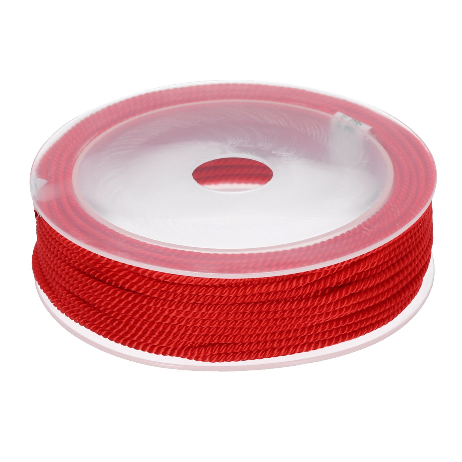 Trim Cord Rope 2mm Nylon Twisted Braid Trim Rope 0.08" 14 Yards Red