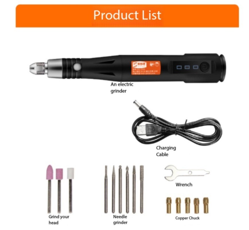 Electric Grinder, Small Handheld Mini Tool, Grinding Machine, Engraving Pen