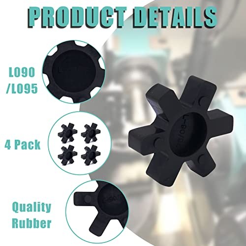 Flexible NBR Rubber Spider Insert Solid Spider Center Inserts Fits for L095 4
