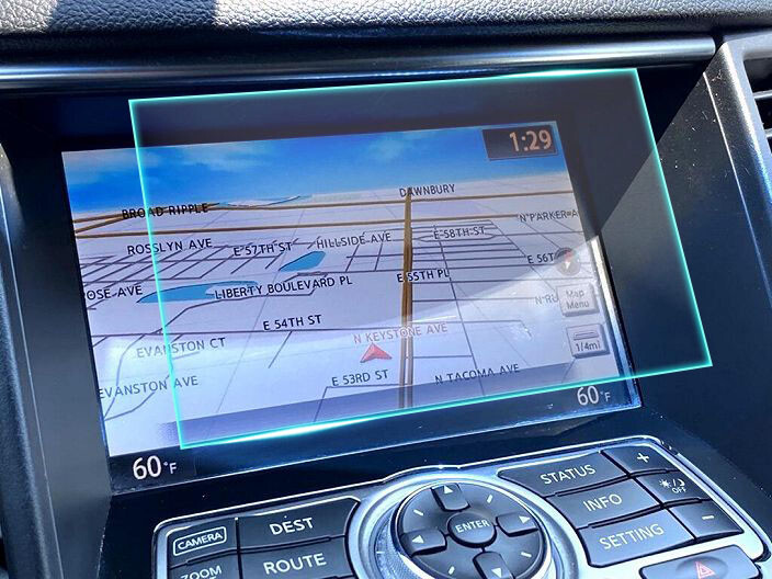 Crystal Clear Screen Protector for 2012 Infiniti FX35 Vehicle Navigation