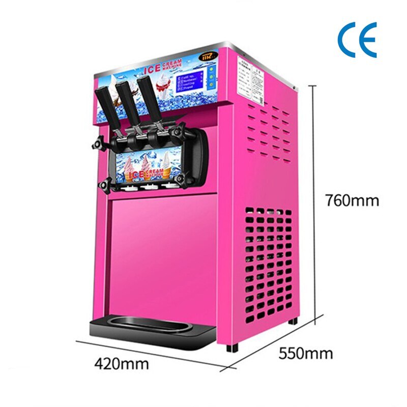 Commercial Soft Ice Cream Makers Machine Electric Ice Cream Vending Machine