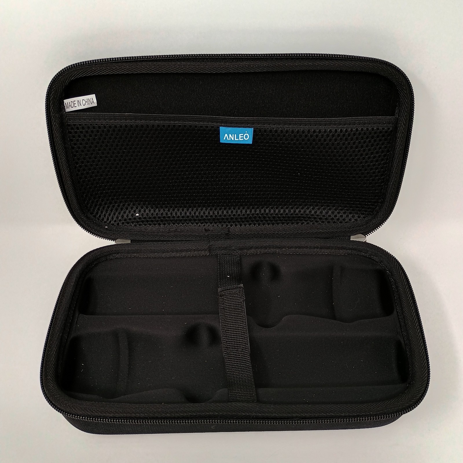 Anleo Black Hardsided Portable Microphone Carrying Case Holds 2 Mics 10" X 5.5"