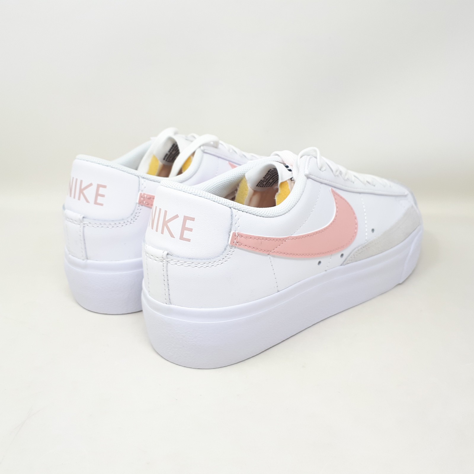 Nike Blazer Low Platform White Pink Stacked Shoe Sneaker Womens Size DJ0292-103
