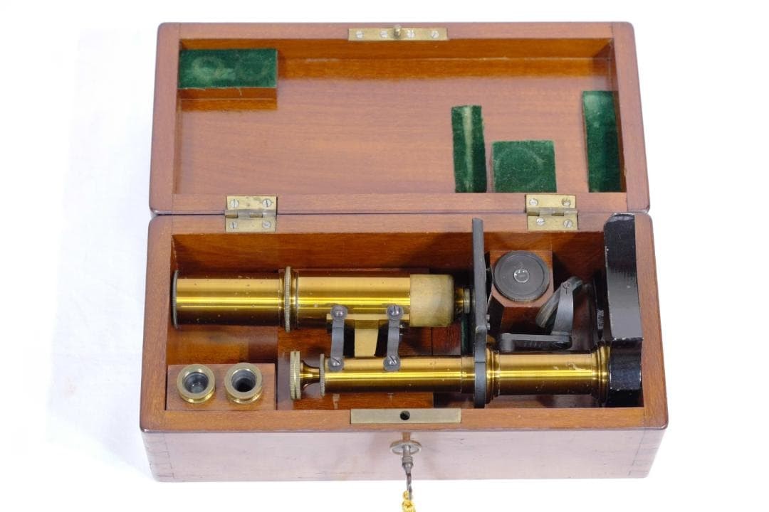 microscope antique collectible Ernst Leitz Stand V Microscope SN.1557 1873