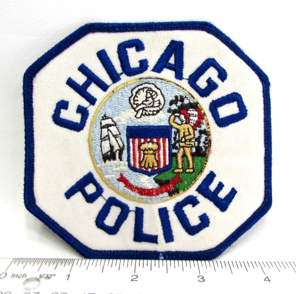 Vintage Chicago Illinois IL Police Department Jacket Patch First Responder
