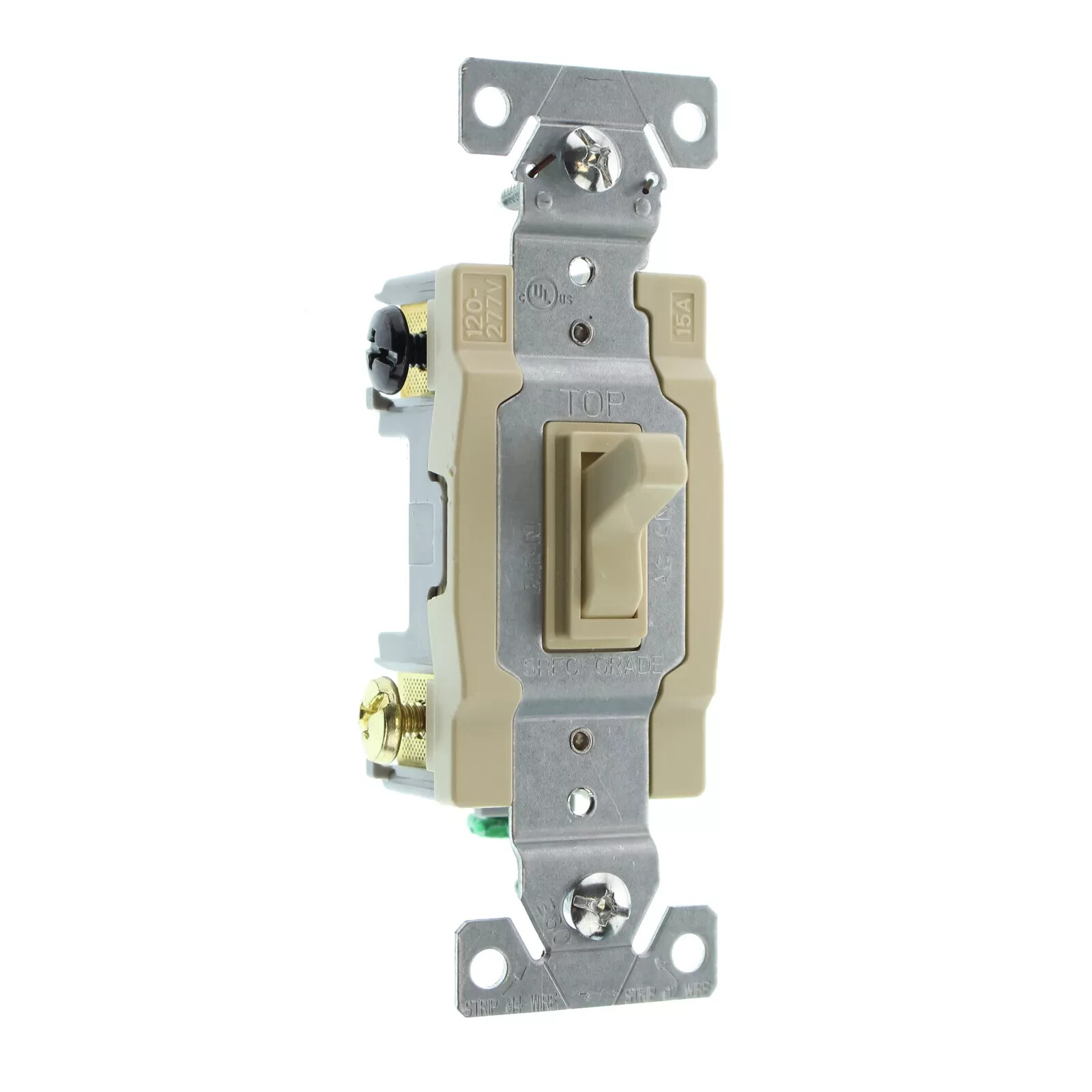 (8) pack lot HUBBELL RS415IZ light TOGGLE SWITCH 4-WAY 15A, 120/277V, IVORY