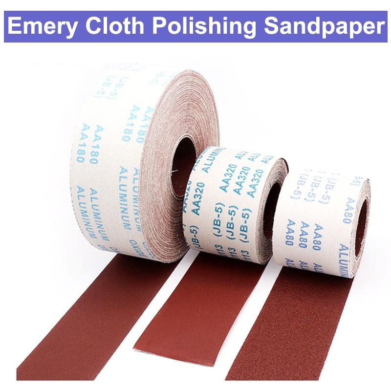 Sandpaper Roll 60-1000# Aluminum Oxide Abrasive Paper Dry Wet Grinding Polishing