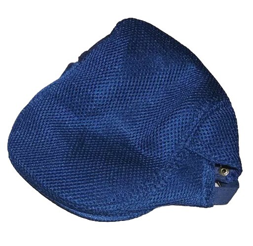 New! Mens Navy Blue Honeycomb Mesh Poly, Adjustable, GOLF Newsboy Delivery Cap