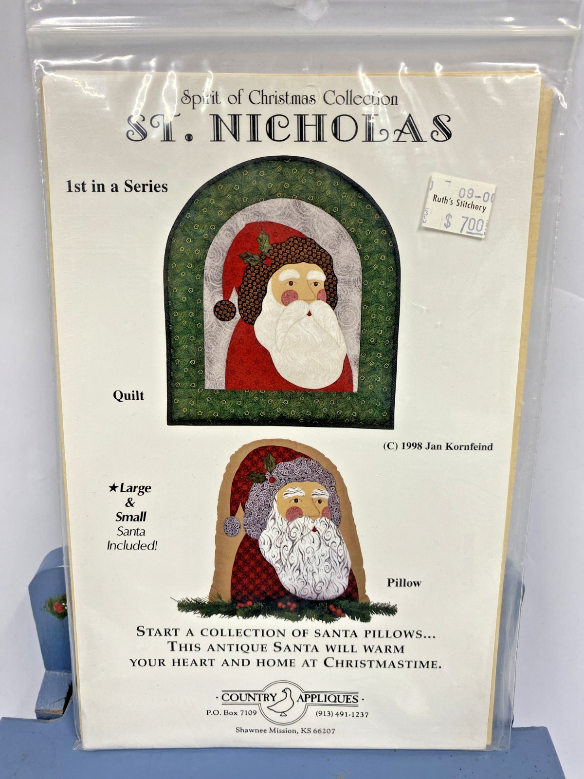 ST. Nicholas Quilt Pattern by Country Appliques