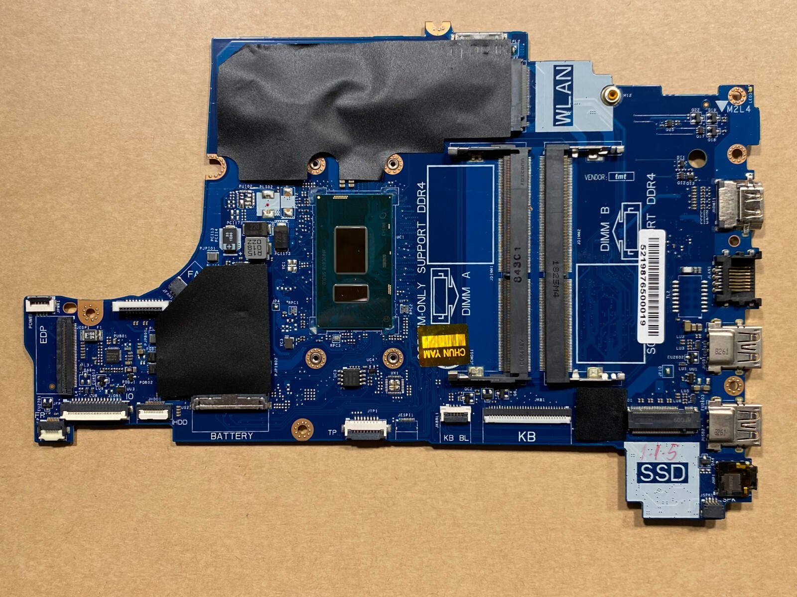 NEW Dell Inspiron 15 5570 5770 Intel i3-7020U Motherboard WW1V6 M39NY LA-F114P
