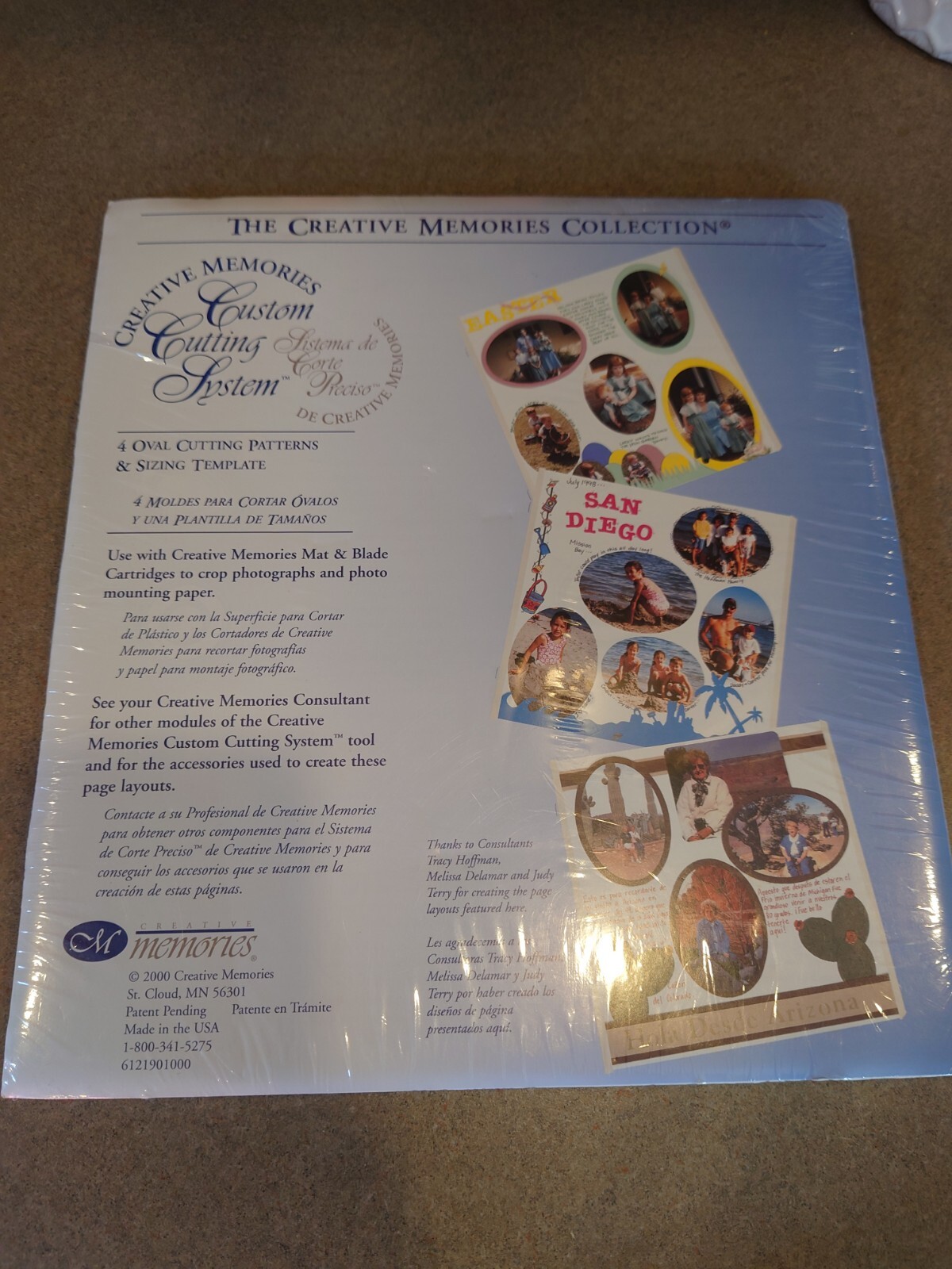Creative Memories Ovals Custom Cutting System Patterns Sizing Template NOS 1999