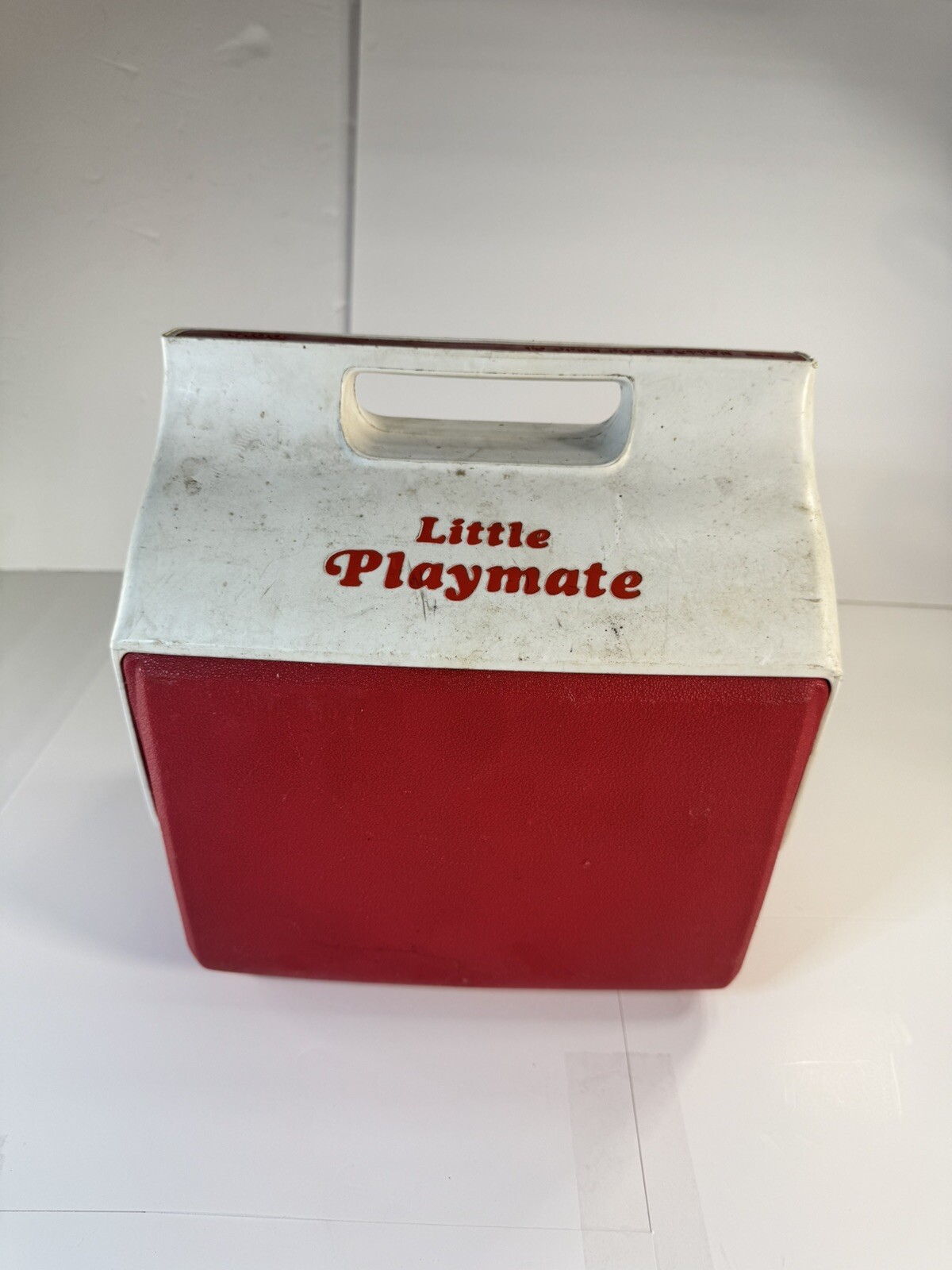 Vintage Little Playmate Cooler by Igloo Red & White Insulated 12 Cans