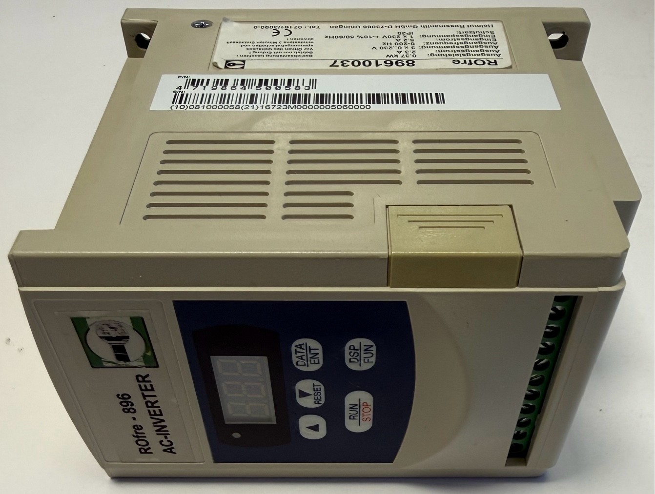 Rossmanith AC Inverter / ROfre - 896 / 0.37kW / 89610037