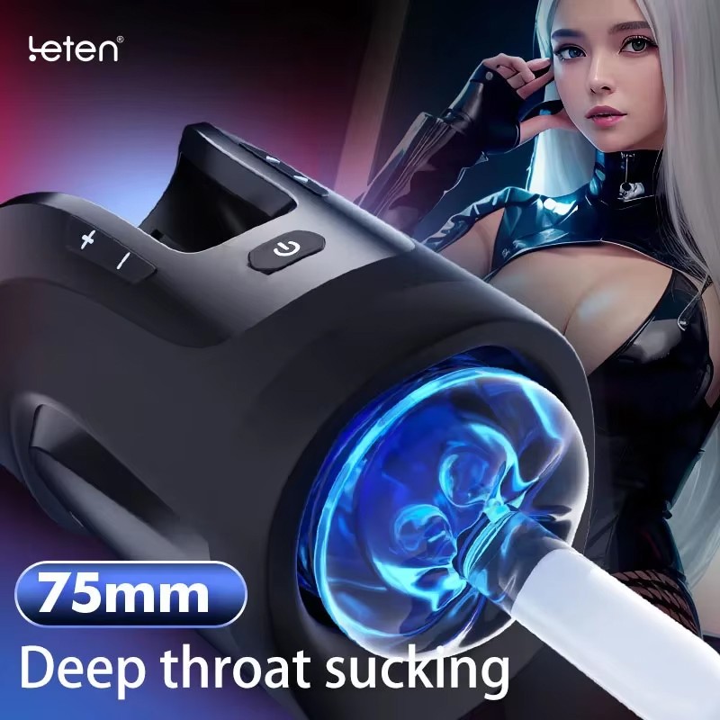 Blowjob Automatic HandsFree Male Masturbaters Telescopic Stroker Cup Lubricants