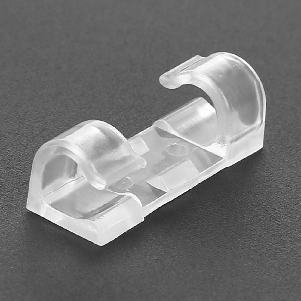 100Pcs Cable Clips Management Holder Cord Wire Line Organizer Self-Adhesive