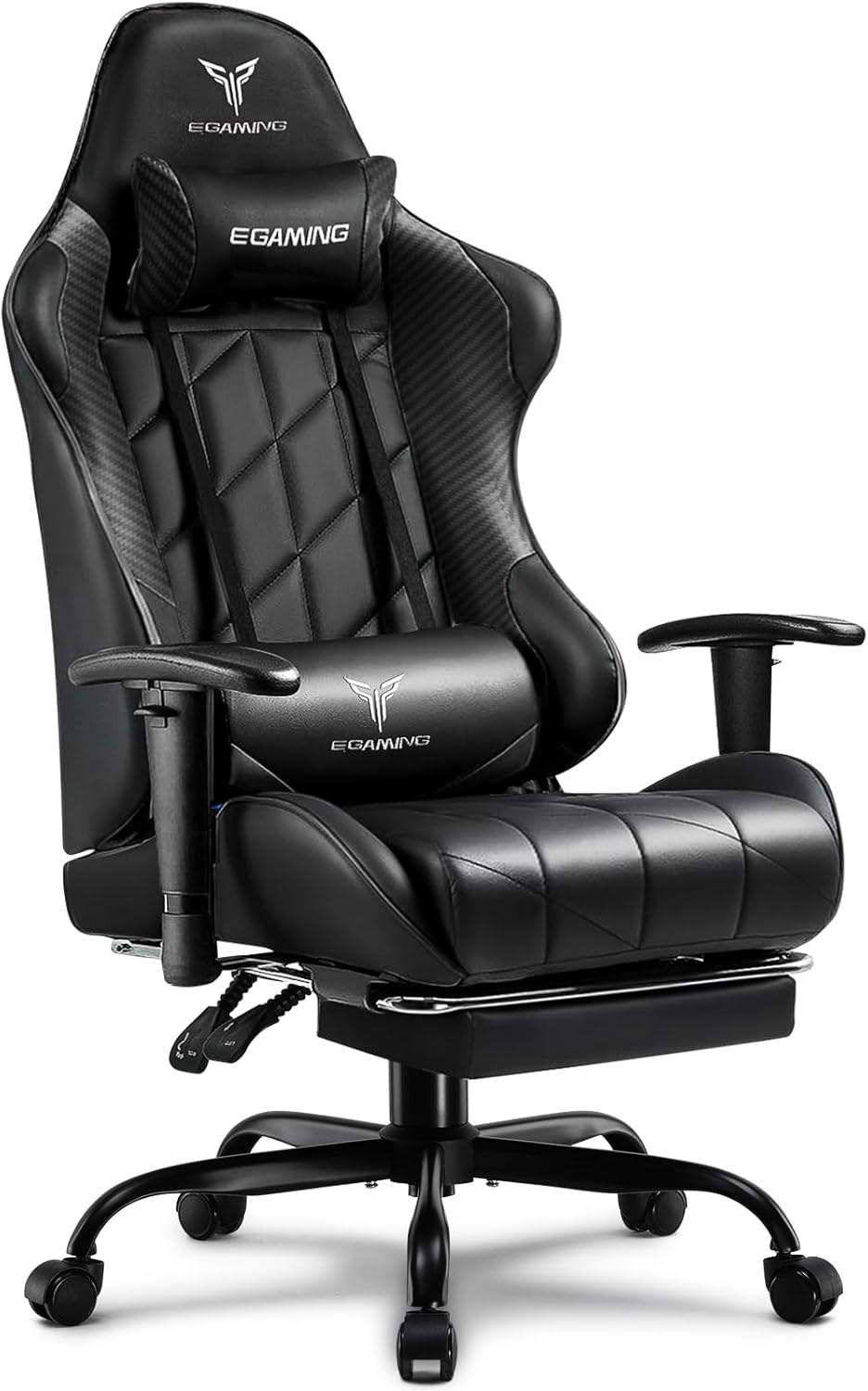 Gaming Chair, Big and Tall Video Game Chair with High Back PU Leather, Home Offi