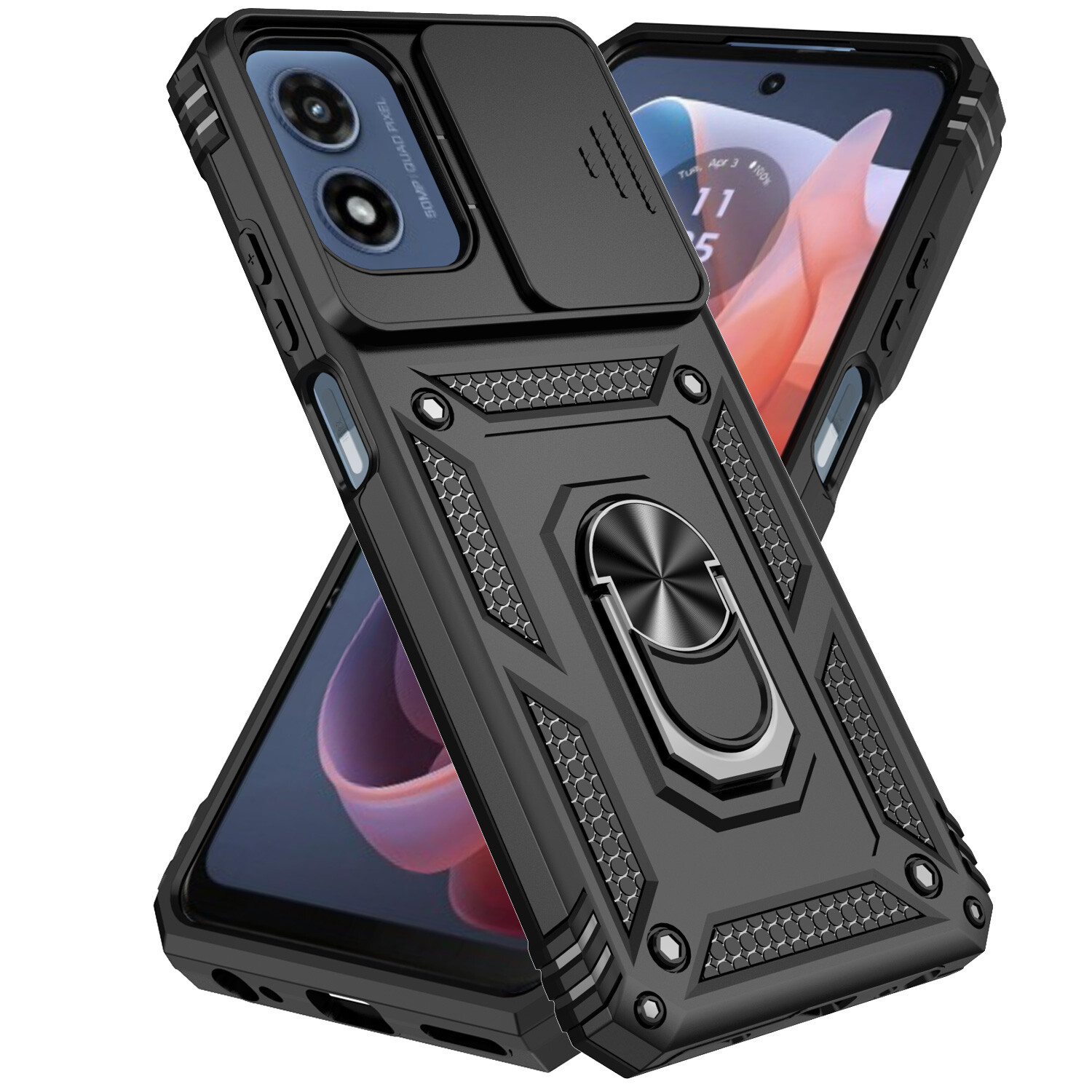 For Samsung Galaxy A26 Case Shockproof Ring Holder Stand Camera Cover