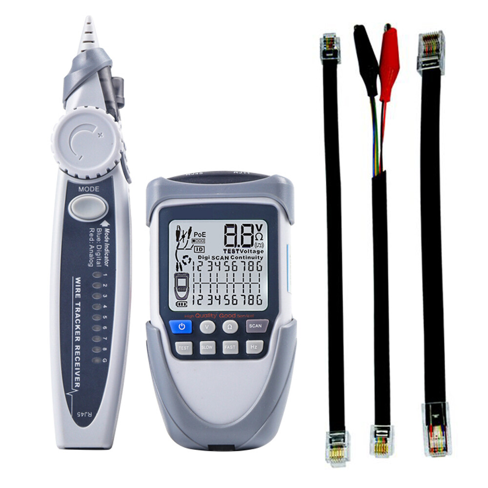 Handheld Portable Network Cable Tester LCD Large Screen Display Digital V8M3