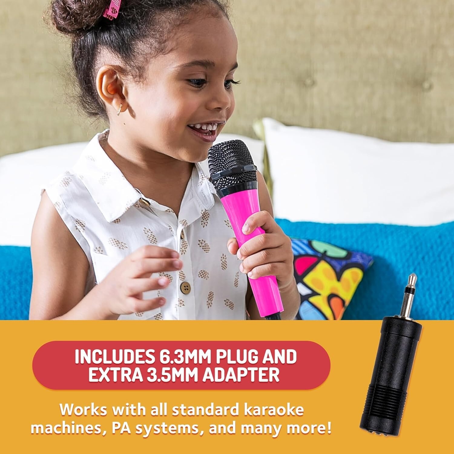 Uni-Directional Dynamic Microphone - Wide Frequency Response - Pink