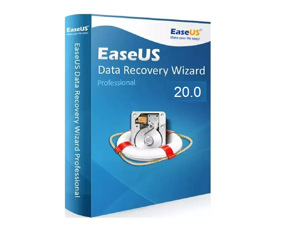 EaseUS Data Recovery Wizard Pro v20.1 -Lifetime free upgrades for 1 PC [Disc]