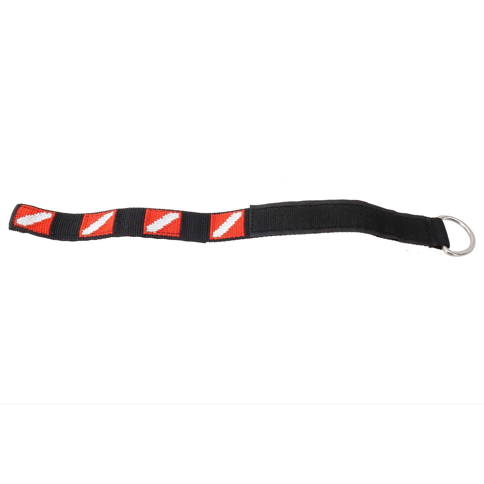 Wrist Strap Diving Adjustable Black Diving Flag Pattern Easy To Use Nylon Scuba