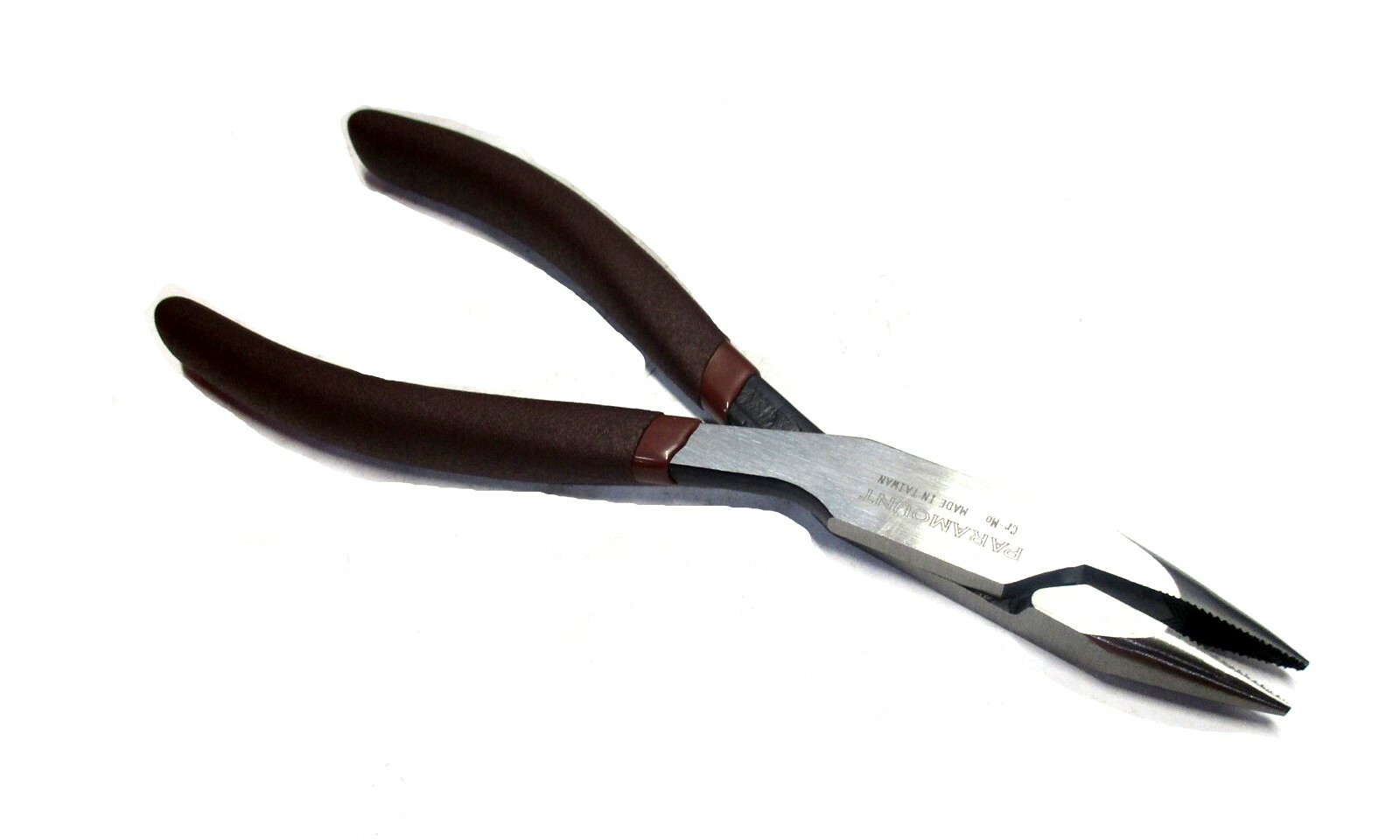 NEW 17/32 Jaw W x 1-3/16 Jaw L x 8" OAL Serrated Jaw Long Reach Long-Nose Pliers
