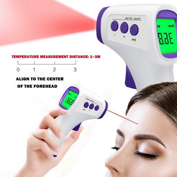 Digital LCD Infrared Thermometer Non-contact Forehead Baby Adult Temperature Gun