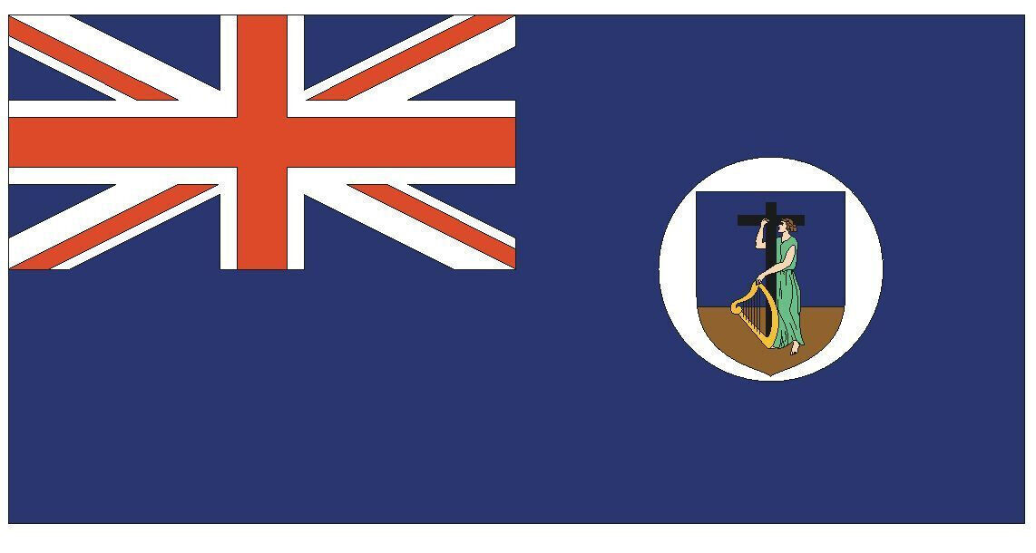 Montserrat International Flag Sticker Decal