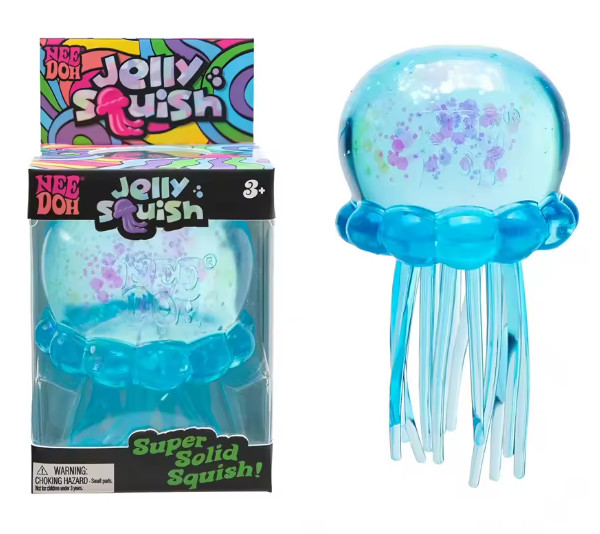 Schylling NeeDoh Jellyfish Squish Toy Soft Sensory Stress Relief Fidget Toy