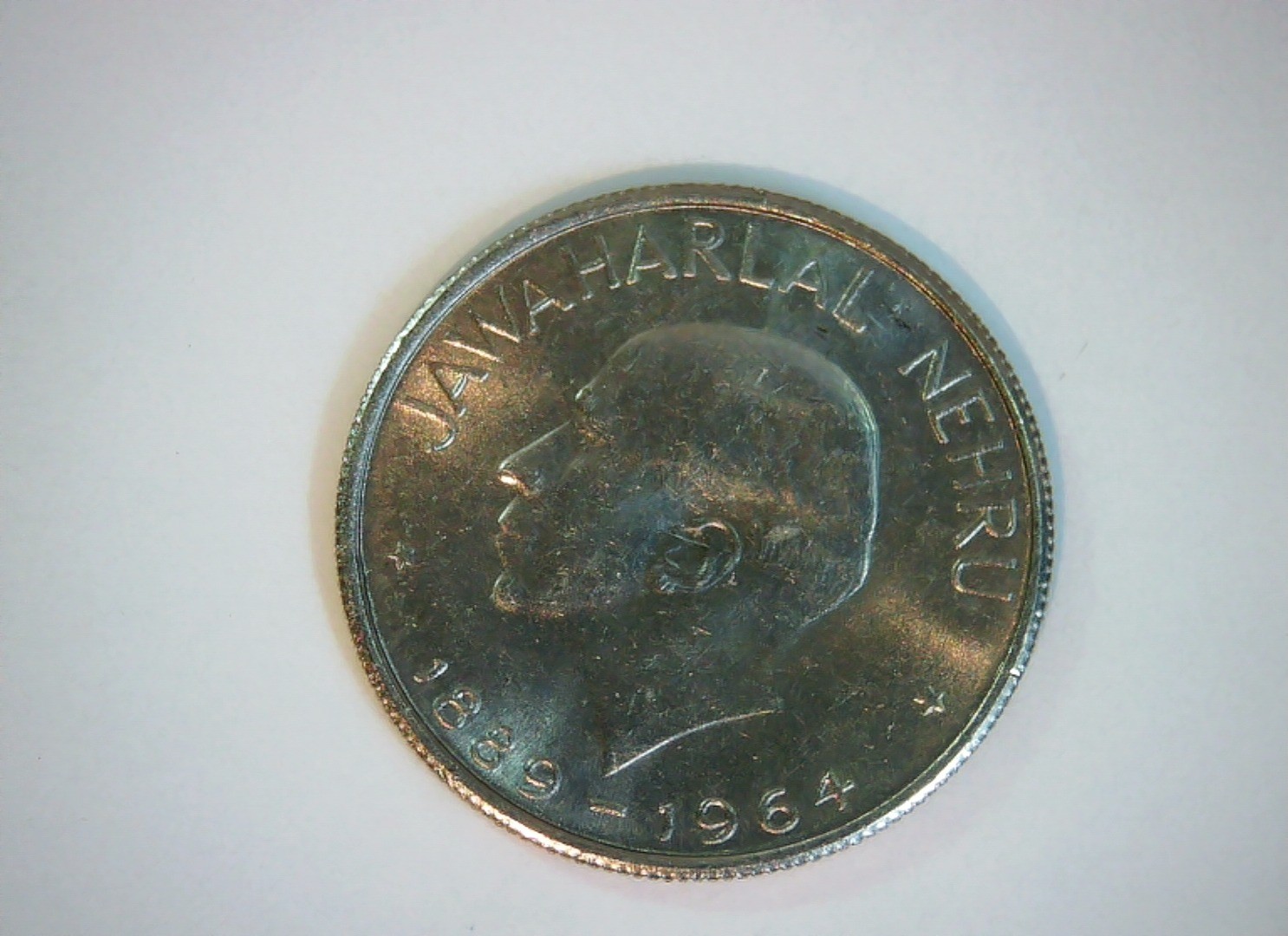 India 1964 50 Paise Jawaharlal Nehru (Republic of India) 50 Paise Coin