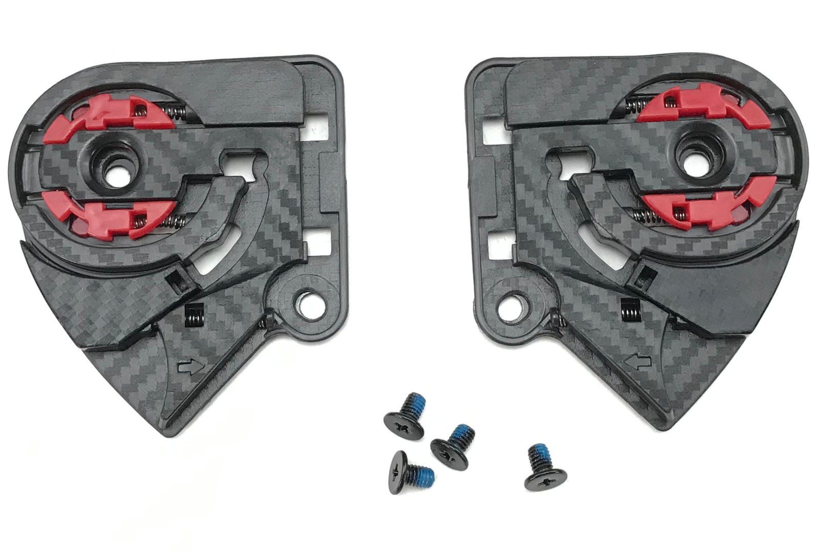 LS2 Citation/Breaker Helmet Shield Shield Pivot Base Plate Set Black