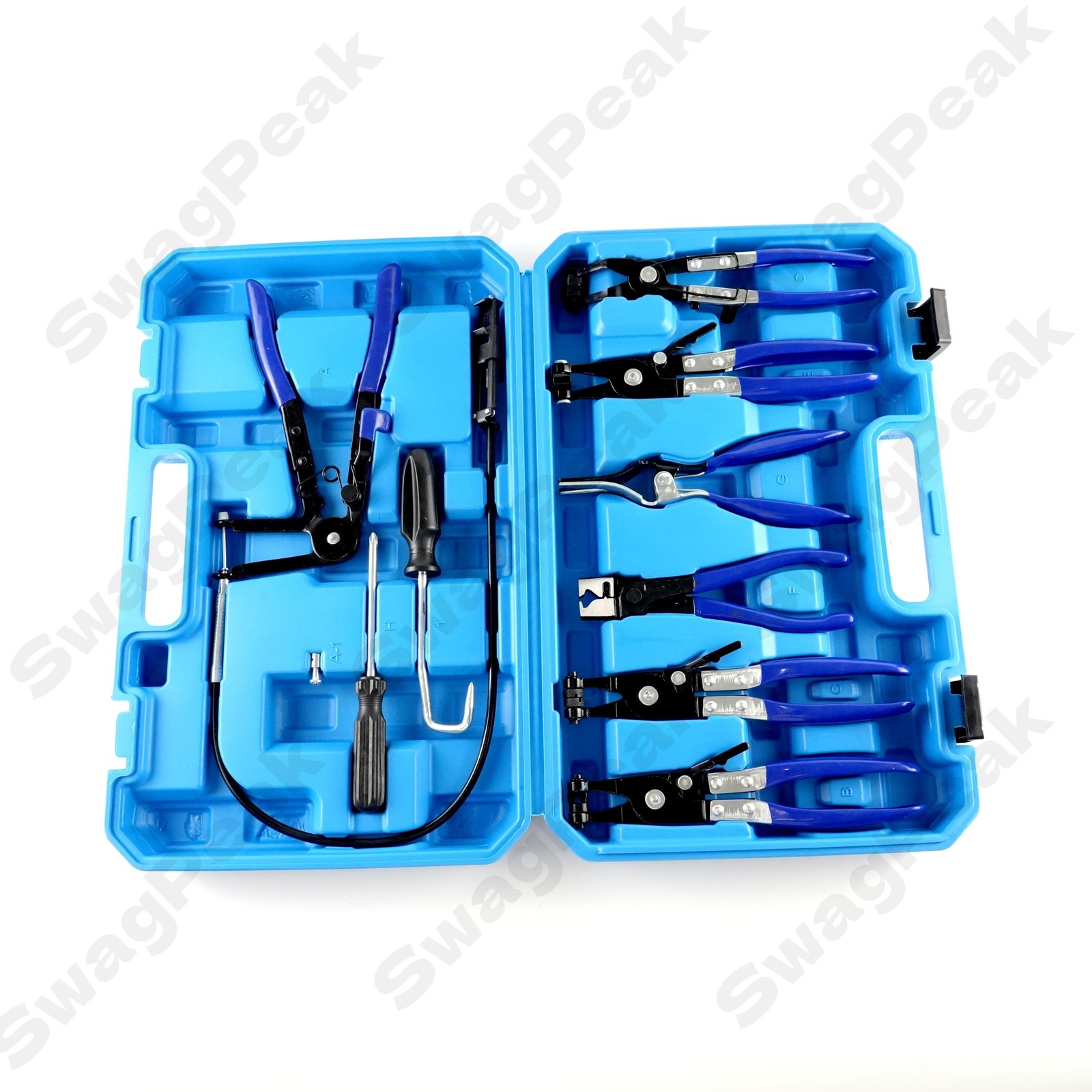 Hose Clamp Clip Remover Pliers Wire Long Reach Kit Fuel Oil Water Hose Tool