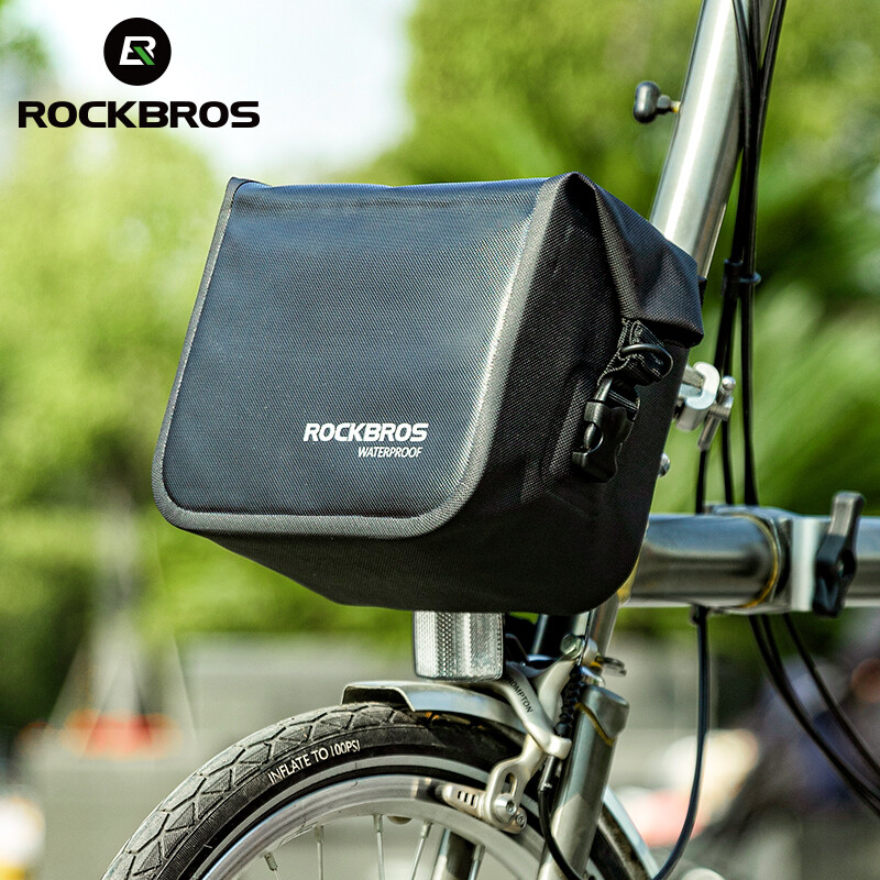 ROCKBROS Folding Bike Bag Frame Bag Front Tube Pocket Shoulder Pack Waterproof